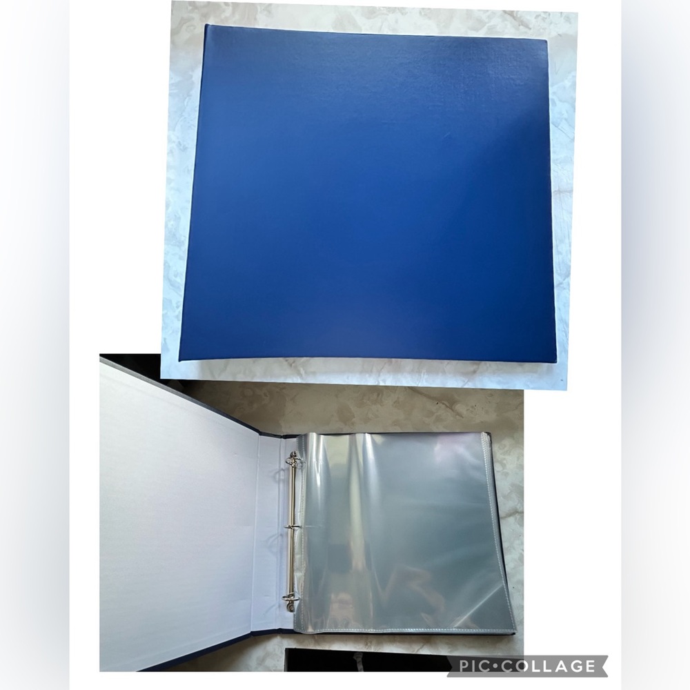 New. Blue Scrapbook Album